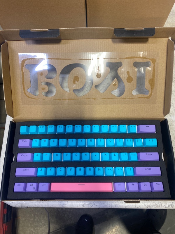 Photo 2 of 108 Key OEM Profile PBT Keycap Shine Throgh Keycaps Set for 61/87/104/108 Mechanical Keyboard (Joker-Color Keycaps)
