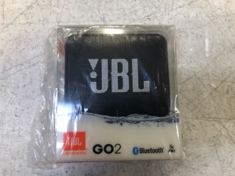 Photo 2 of JBL GO2 - Waterproof Ultra-Portable Bluetooth Speaker - Black
