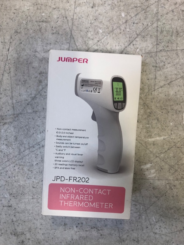 Photo 2 of Infrared Thermometer JUMPER Non-Contact Forehead Thermometer with Digital Readings in °C / °F