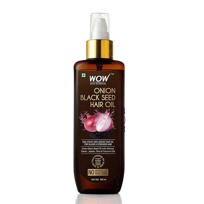 Photo 1 of WOW Skin Science Onion Black Seed Hair Oil for Dry Damaged Hair & Growth - Hair Growth Oil - Hair Treatment with Almond, Castor, Olive, Coconut & Jojoba Oil 3.4 Fl Oz (Pack of 1), Clear
exp 06/2023