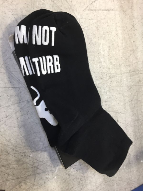 Photo 2 of Do Not Disturb I'm Gaming Socks, Novelty Funny Socks Gifts Birthday Gifts for Teenager, Men, Women, Husband, Grandpa, Husband
