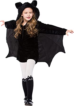 Photo 1 of Girls' Vampire bat Costume, Halloween Animal Cute Dress up  --6-7y?Suggested Height:48"-53"?--

