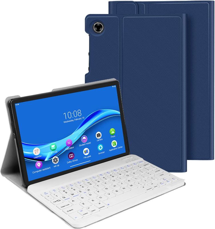 Photo 1 of Lenovo Tab M10 FHD Plus Keyboard Case 10.3 Inch (TB-X606F / TB-X606X), Slim Case Lightweight Smart Cover with Magnetically Detachable Wireless Bluetooth Keyboard for Lenovo Tab M10 Plus
