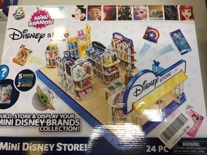Photo 2 of 5 Surprise Mini Brands Disney Toy Store Playset by Zuru - Disney Toy Store Includes 5 Exclusive Mystery Mini's, Store and Display Mini Collectibles, Toy for Kids, Teens, and Adults
FACTORY SEALED