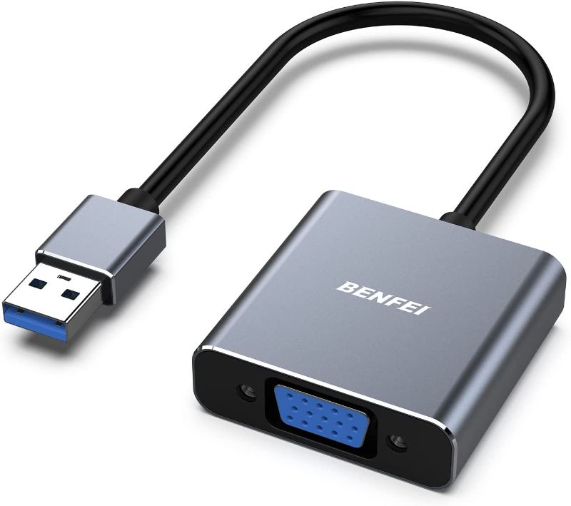 Photo 1 of BENFEI USB 3.0 to VGA Adapter, USB 3.0 to VGA Male to Female Adapter
