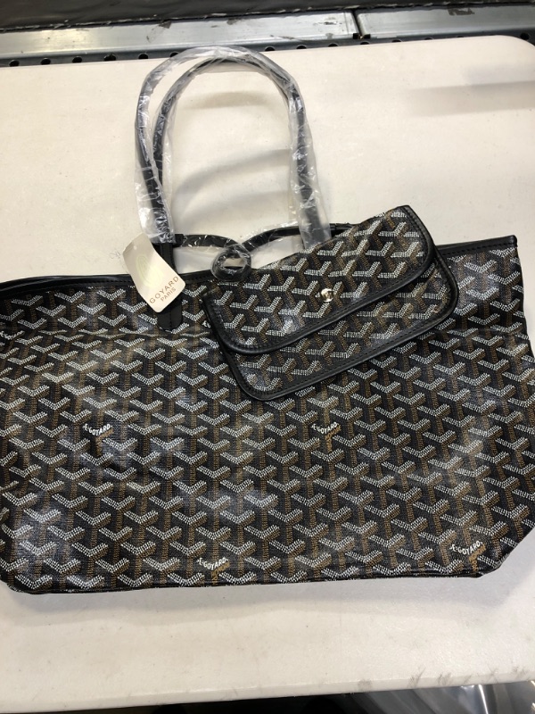 Photo 1 of 
GOYARD
Goyard Black X Brown Chevron St Louis Tote With Pouch