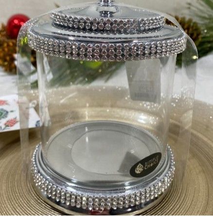 Photo 2 of 
Simple Choice Rhinestone Crystal Glass Cotton Jar SET OF 4