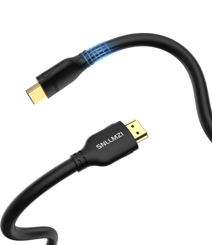 Photo 1 of SNLLMZI 8K HDMI 2.1 Cable,PVC - Supports High Speed Bandwidth of 48Gbps,8K@60HZ, 4K@120Hz Compatible with Fire TV/Roku TV/PS5/Xbox/Nintendo Switch and More - 6.6ft 3 pack
