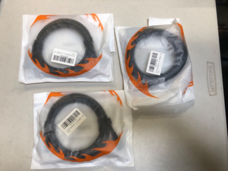 Photo 1 of SNLLMZI 8K HDMI 2.1 Cable,PVC - Supports High Speed Bandwidth of 48Gbps,8K@60HZ, 4K@120Hz Compatible with Fire TV/Roku TV/PS5/Xbox/Nintendo Switch and More - 6.6ft 3 pack
