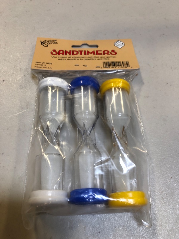 Photo 2 of Koplow Games Kop11698 Sandtimer Combo Set of 3
