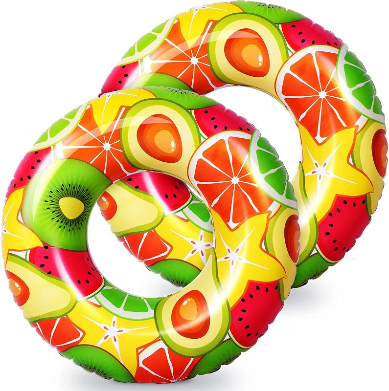 Photo 1 of Fruit Pool Floats Inflatable 35.4'' Inflatable Swim Tube Rings