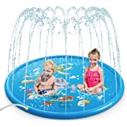 Photo 1 of Eletorot Splash Pad, Outdoor Toddler Toys for Kids, 68in Baby Pool Sprinkler Fun Summer Water Toys Backyard Play Mat for Boys Girls Christmas Birthday Gifts
