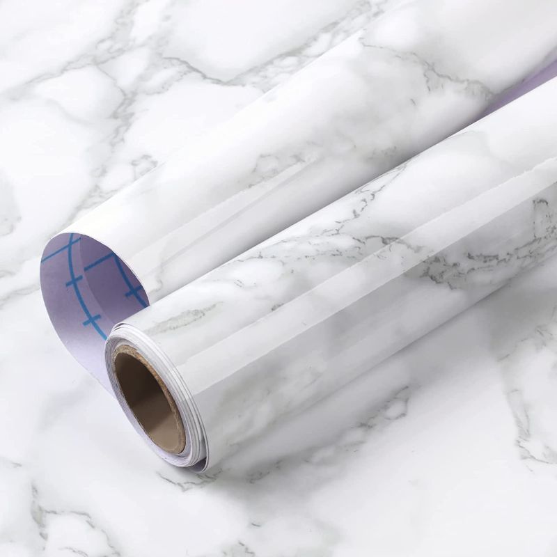 Photo 1 of 2 ROLLS--Contact Paper, 17.7 "x 118" Marble Contact Paper, Contact Paper for Cabinets, Peel and Stick Countertops, Countertop Contact Paper, Self Adhesive Wallpaper for Countertops Waterproof
