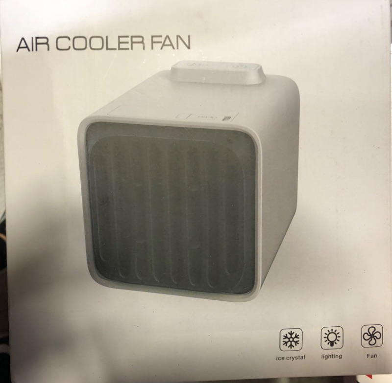 Photo 2 of  Portable Air Conditioner, 4 In 1 Portable AC Air Conditioners, Mini Air Cooler Fans with USB & LED, Personal Air Conditioner for Home/Office/Dorm/Outdoor