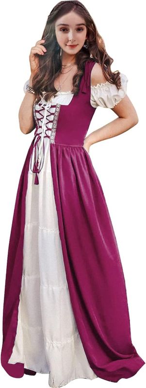 Photo 1 of Abaowedding Renaissance Dress Women Medieval Dress Medieval Costumes Women , Orchid +++SIZE WOMEN L/XL+++
