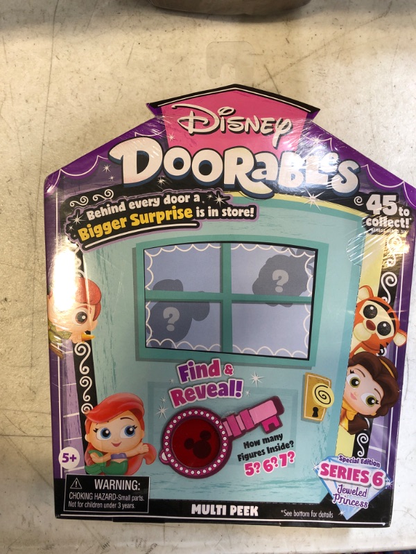 Photo 2 of Disney Doorables Multi Peek Series 6 Jeweled Disney Princess Characters, Includes 5, 6, or 7 Collectible Mini Figures, Styles May Vary, by Just Play
