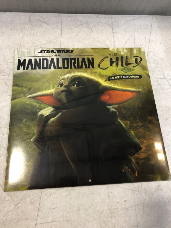Photo 2 of 2022 Star Wars: The Mandalorian - The Child Wall Calendar Calendar – Oct. 21 2021
