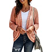 Photo 1 of Actloe Women Open Front Chunky Knit Long Sleeve Cardigan Casual Outwear SMALL
