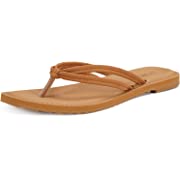 Photo 1 of Womens Yoga Mat Soft Cushion Arch Support Flip Flops Summer Leather Beach Flat Thong Sandals Non-slip Rubber Sole SIZE 8
