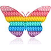 Photo 1 of Big Size Butterfly Pop Fidget Sensory Tools, Soft Silicone Squeeze Tool for Training Logical Thinking and Help Restore Emotions for Kids and Adult 2PCS
