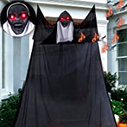 Photo 1 of 5th LILY Halloween Ghost Hanging Decorations with Led Light Eyes & Creepy Sound,Spooky Nun Halloween Decorations,Scary Indoor Outdoor Decor for Garden Home Wall Background Party
