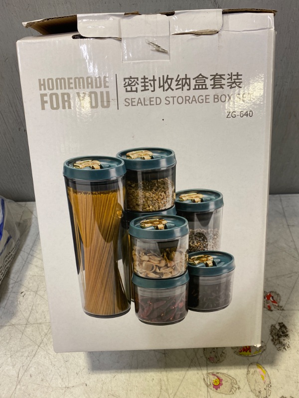 Photo 1 of 4 pcs acrylic storage jars -   ***** factory sealed 
