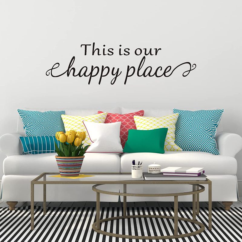 Photo 1 of  VODOE Wall Decals - This is Our Happy Place - 35"X9.8" -