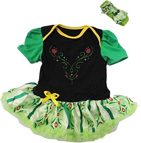 Photo 1 of Amedahk Baby Princess Coronation Costume Bodysuit Dress L Green

