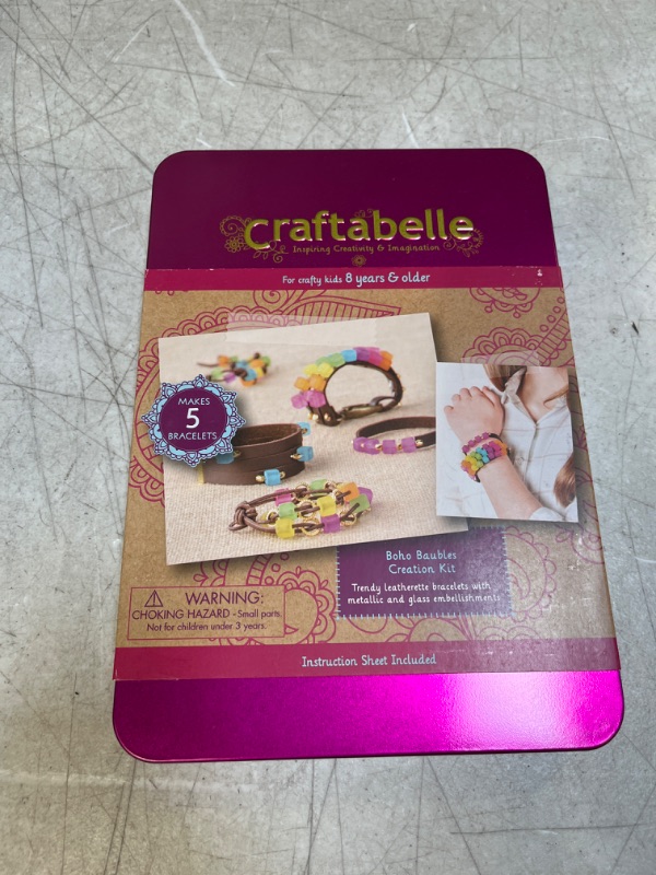 Photo 2 of Craftabelle – Boho Baubles Creation Kit – Bracelet Making Kit – 101pc Jewelry Set with Beads – DIY Jewelry Kits for Kids Aged 8 Years +
