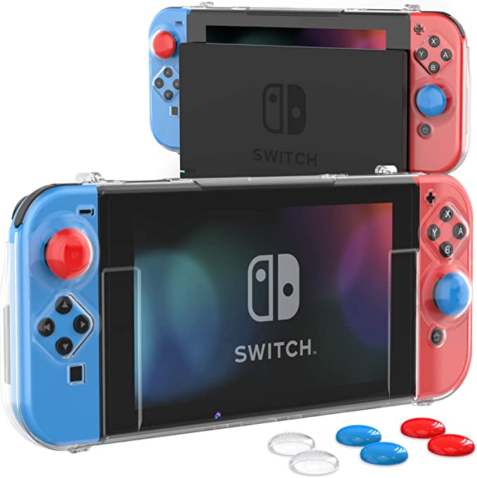 Photo 1 of HEYSTOP Case Compatible with Nintendo Switch Dockable Switch Cover Protective Case with Screen Protector and Thumb Stick Caps
