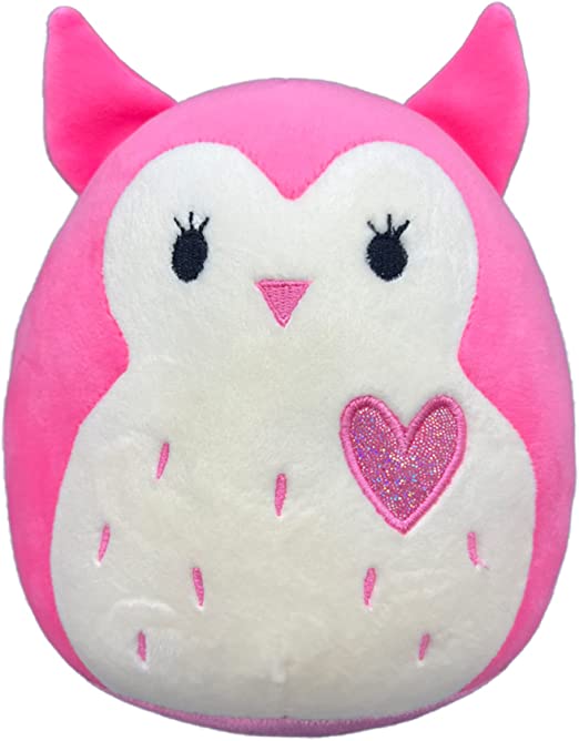 Photo 1 of Cute Owl Plush Toys, Valentine's Day Plushie Doll ,Stuffed Animals for Kids Halloween,Christmasan and Birthday Gift(Pink)
