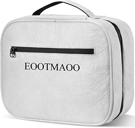 Photo 1 of 
Toiletry Bag for Women, Portable Makeup Organizer, Water-resistant Makeup Cosmetic Bag Travel Organizer for Women, Full-Sized Shampoo, Conditioner, Accessories, Toiletries - White
