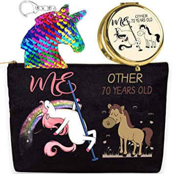 Photo 1 of Other 70 Year Old Me Unicorn,70 Year Old Bag,70th Birthday Gag Gifts,70th Birthday Gifts for Her,Birthday Gifts for 70 Year Old Woman,70 Birthday Decorations for Her,70th Birthday Unicorn Bag
