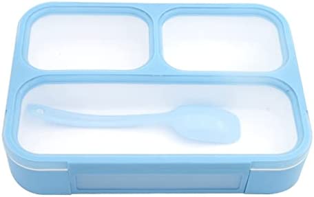 Photo 1 of Bento Box Lunch Boxes for Kids, Boys, Girls, Adults, Men Women | Kid Snack Container | Leakproof School Bentobox 3 Portion Compartment Meal Prep Food Containers | BPA-Free Kit
