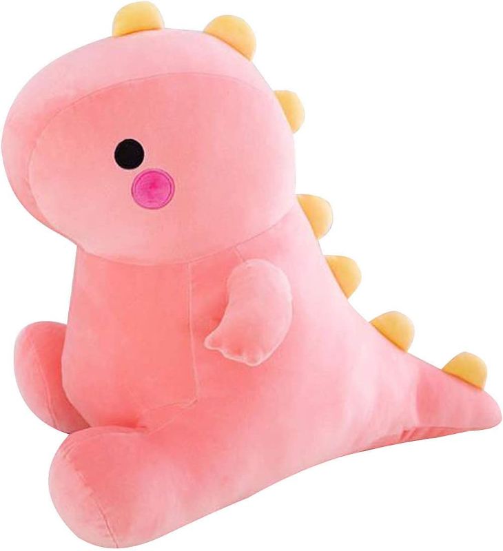 Photo 1 of Cute Stuffed Animal Plush Toys, Cartoon Dinosaur Toy, Soft Plushies for Girls Plush Doll Gifts for Kids Boys Babies Toddlers (A-Pink, 9.8 Inch)
