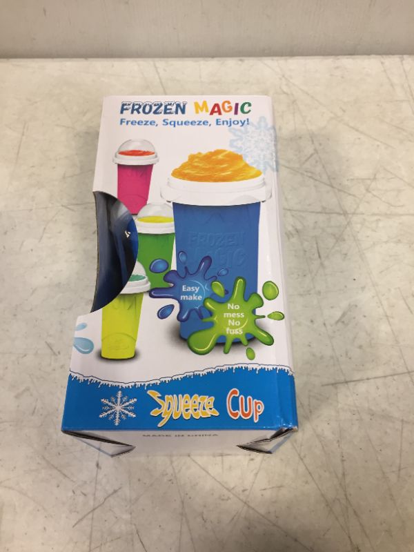 Photo 2 of DIY smoothie cup pinch Cups TIK TOK frozen magic squeeze cup cooling Maker Cup Freeze Mug Milkshake Tools protable smoothie mug
