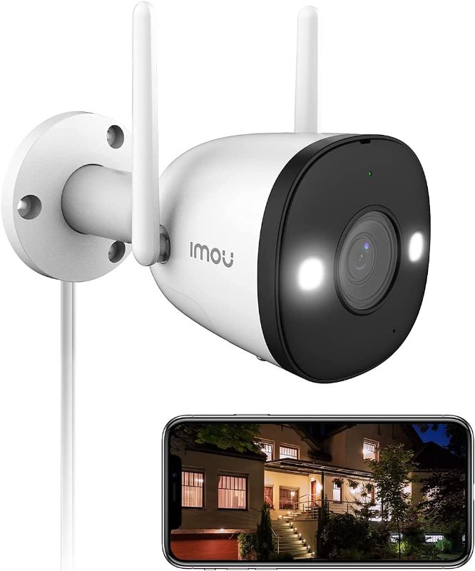 Photo 1 of Imou 2K UltraHD Full Color Night Vision Outdoor Security Cameras with Spotlight & Siren, 2.4G WiFi Camera for Home Security, IP67 Wireless Camera with Human Detection, 2-Way Audio,Alexa
