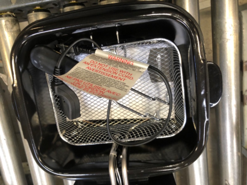 Photo 1 of Amazon Basics 2 Liter Electric Deep Fryer, Black

