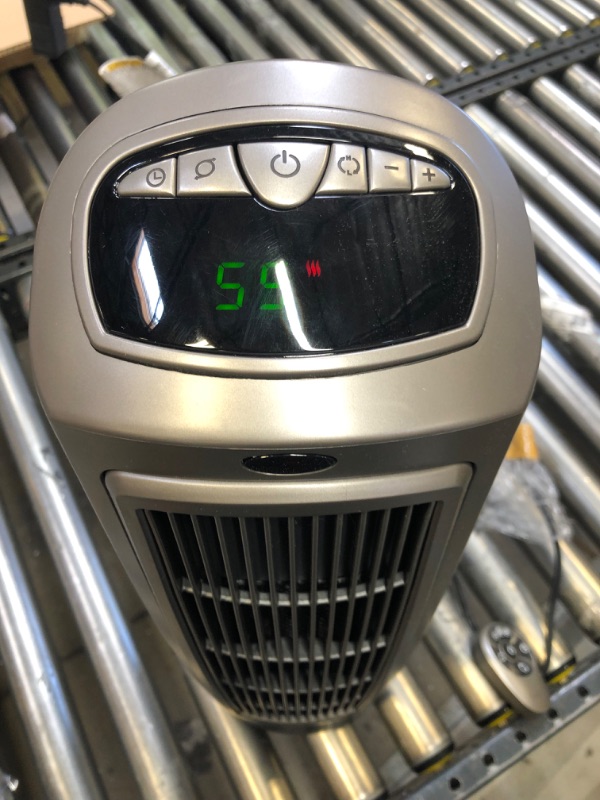 Photo 3 of Lasko 1500W Digital Ceramic Space Heater with Remote, 755320, Silver