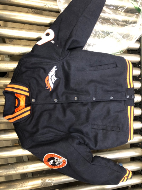 Photo 1 of DENVER BRONCOS VARSITY JACKET SIZE 14-16