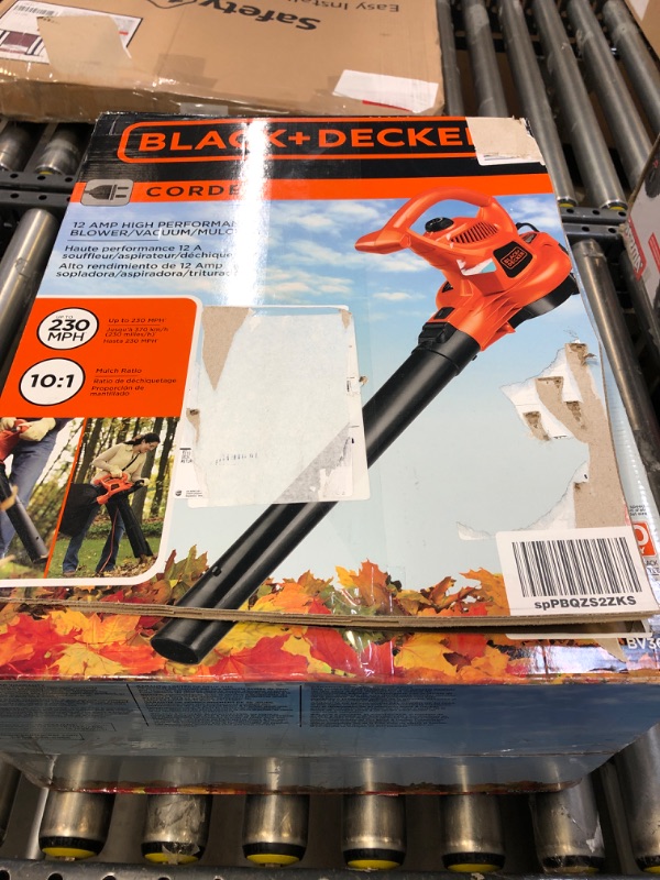 Photo 3 of Black & Decker Bv3600 - 12 Amp Blower/Vacuum