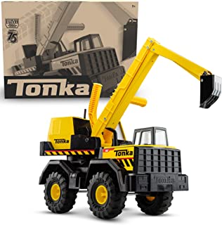 Photo 1 of Tonka Steel Classics Toughest Mighty Excavator, Kids Construction Toy for Boys & Girls, Interactive Toy Vehicle for Creative & Realistic Play