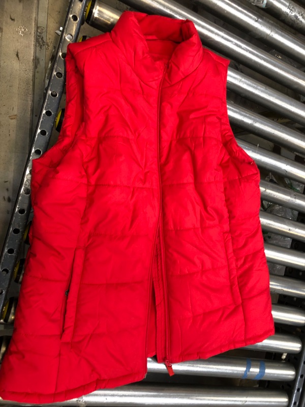 Photo 2 of Amazon Essentials Women's Mid-Weight Puffer Vest LARGE ------- NEEDS CLEANING