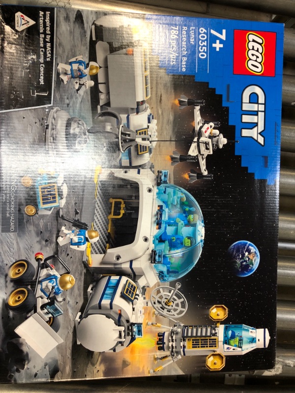 Photo 2 of City Space Lunar Research Base 60350 Building Toy Set for Kids, Boys, and Girls Ages 7+ (786 Pieces) Frustration-Free Packaging