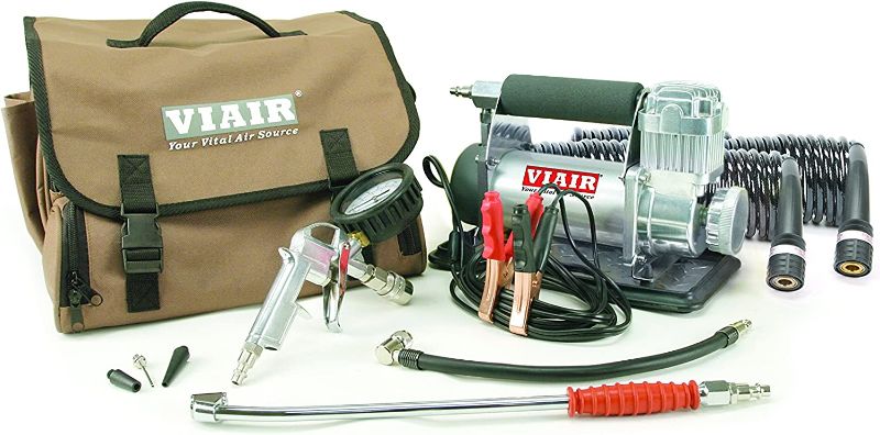 Photo 1 of 
Viair 400P - 40047 RV Automatic Portable Compressor Kit, Tire Pump, Truck/SUV Tire Inflator, Silver, For up To 35 Inch Tires