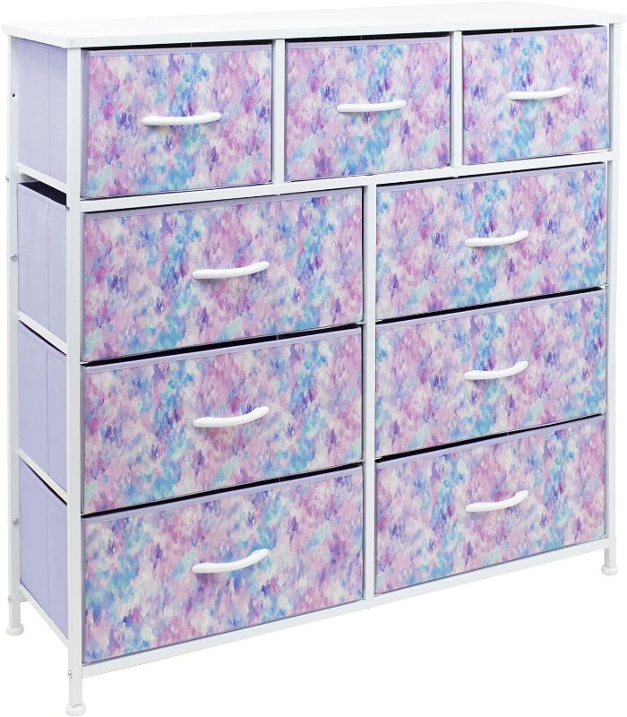 Photo 1 of 
Sorbus Kids Dresser with 9 Drawers - Furniture Storage Chest Tower Unit for Bedroom, Hallway, Closet, Office Organization - Steel Frame, Wood Top, Tie-dye...