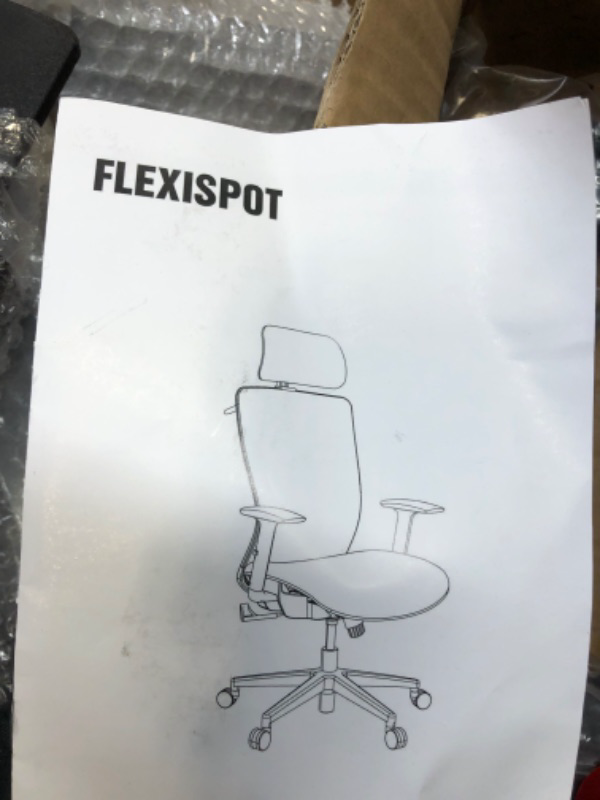 Photo 1 of FLEXISPOT GREY OFFICE CHAIR 