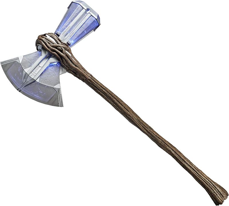 Photo 1 of Avengers Marvel Endgame Marvel Legends Stormbreaker Electronic Axe Thor Premium Roleplay Item with Sound FX, for Fans, Collectors, and Adults
