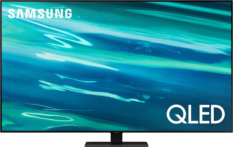 Photo 1 of SAMSUNG 55-inch Class Q80A Series – QLED 4K UHD Smart TV with Alexa Built-in (QN55Q80AAFXZA, 2021 Model)