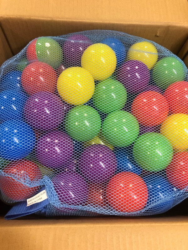 Photo 3 of 200 Ball Pit Balls for Kids – Plastic Ball Refill Pack for Kids | Phthalate and BPA Free Non-Toxic Plastic Ball Pack | Reusable Storage Bag with Zipper – Sunny Days Entertainment
